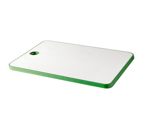 Cocina - 702.334.16 - Tabla picar  Plástica Blanca con borde verde